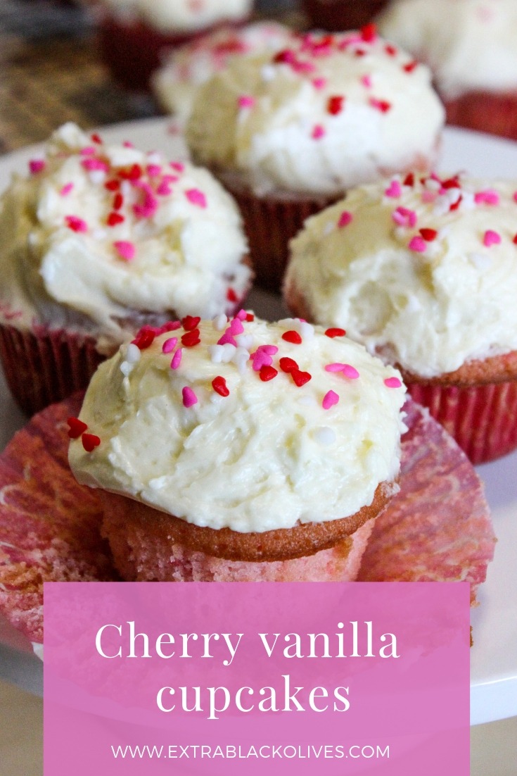 Cherry vanilla cupcakes